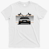 DeLorean DMC-12 Front View T-Shirt - White