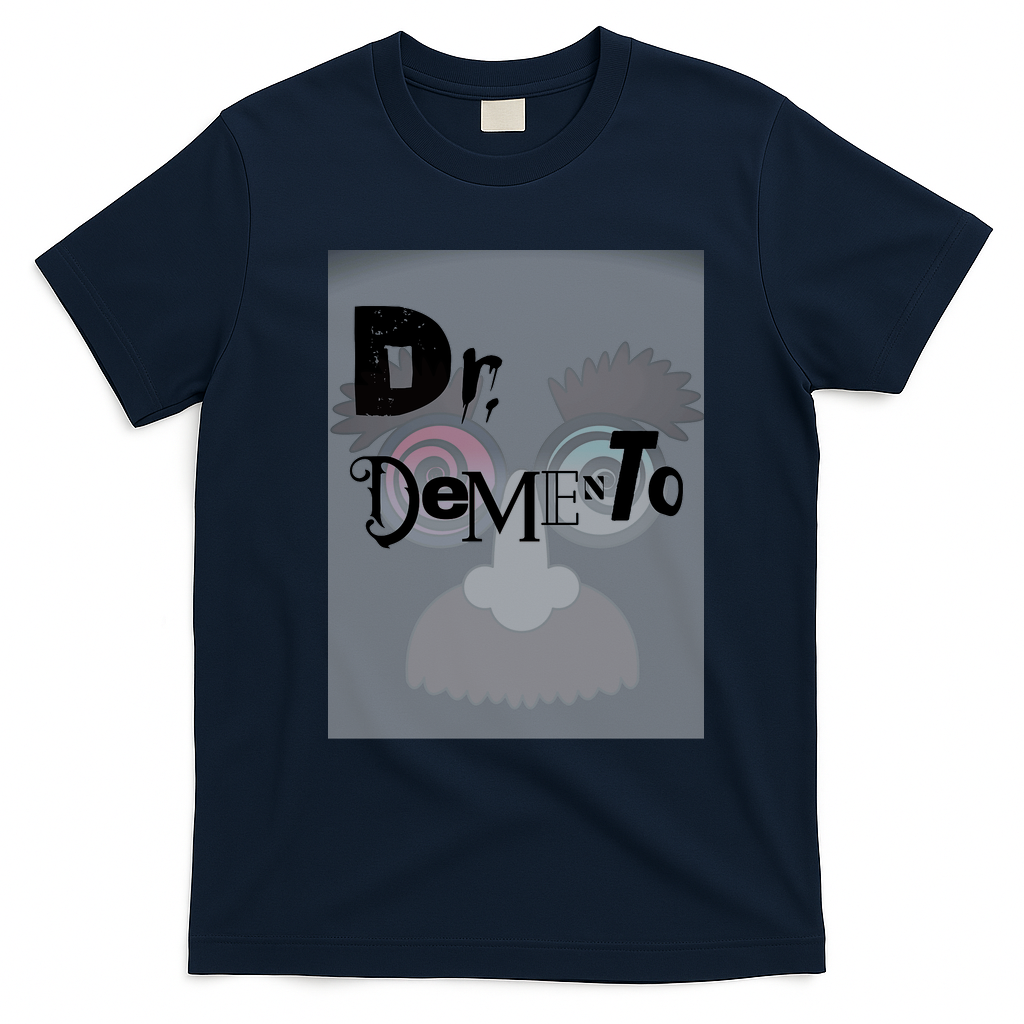 Dr. Demento Lives Retro Graphic Tee - Navy Blue