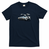 DeLorean DMC-12 Graphic T-Shirt – Edition 11 - Navy Blue
