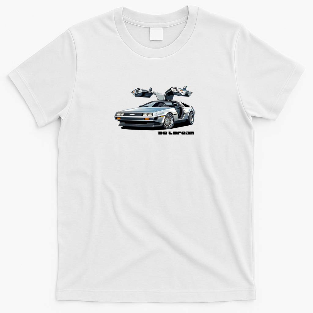 DeLorean DMC-12 Graphic T-Shirt – Edition 11 - White