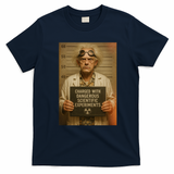 Dr. Emmett Brown Retro Graphic Tee - Navy Blue