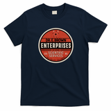 Dr. E. Brown Enterprises ’80s Sci-Fi Tee - Navy Blue