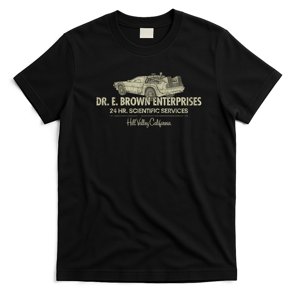 Dr. E. Brown Enterprises 1982 Vintage T-Shirt - Black