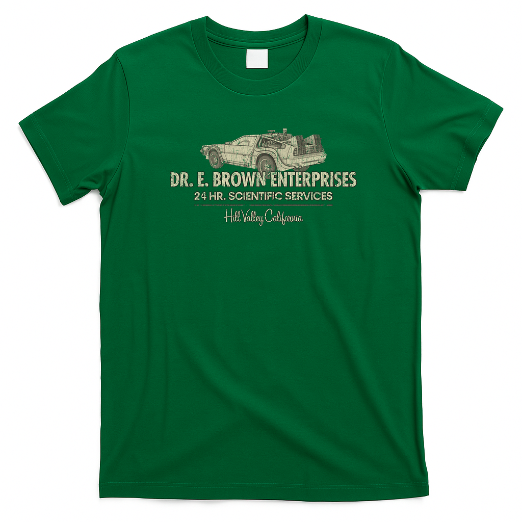 Dr. E. Brown Enterprises 1982 Vintage T-Shirt - Irish Green