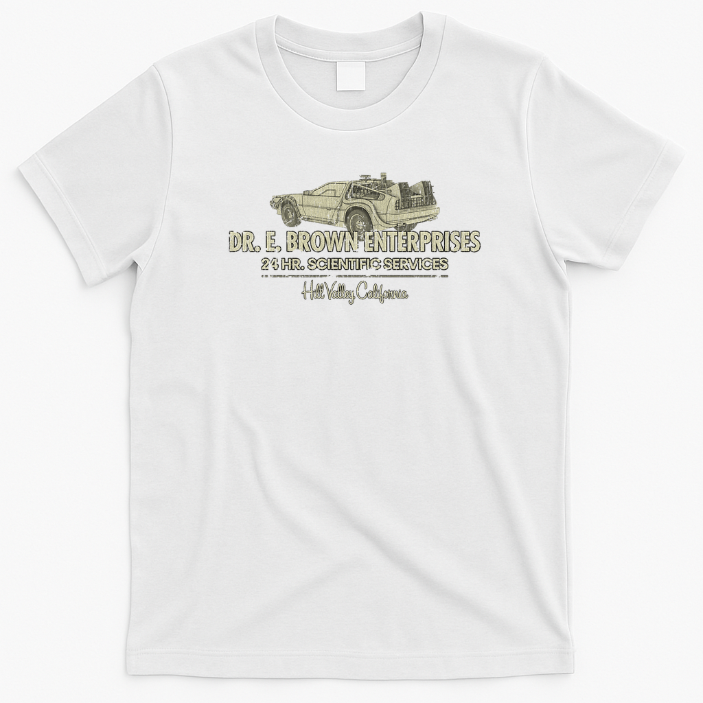 Dr. E. Brown Enterprises 1982 Vintage T-Shirt - White