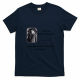 Dr. Emmett Brown Retro Graphic Tee – Edition 2 - Navy Blue