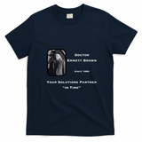 Dr. Emmett Brown Classic Logo T-Shirt - Navy Blue