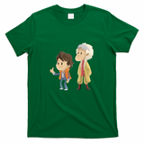 Doc and Marty Retro Graphic Tee - Irish Green