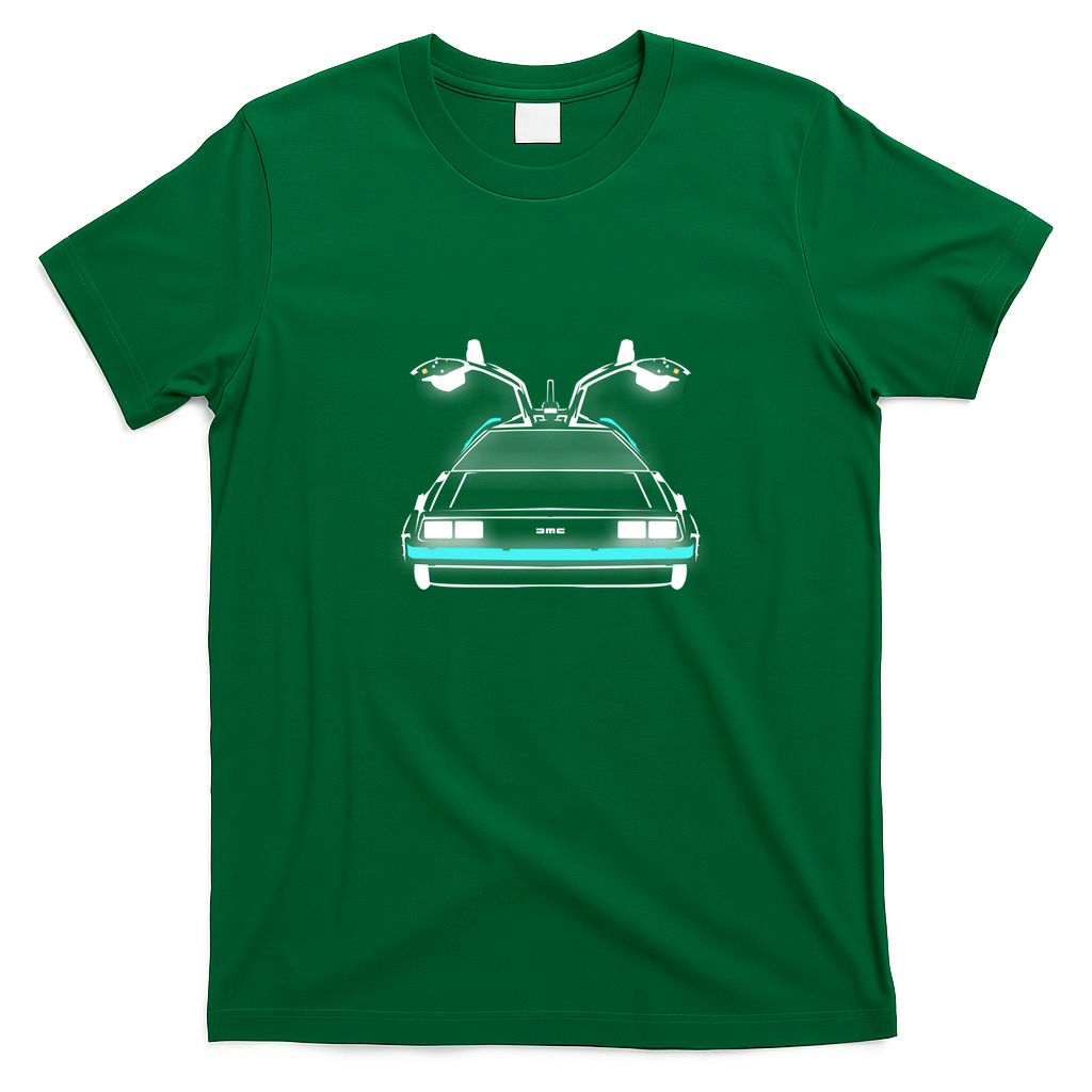 DeLorean neon Graphic T-Shirt - Irish Green