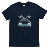 DeLorean neon Graphic T-Shirt - Navy Blue