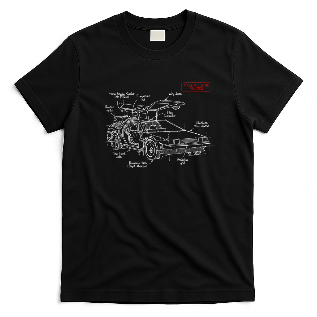 DeLorean Plan 2.0 T-Shirt - Black