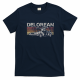 DeLorean Punk Rock Graphic T-Shirt - Navy Blue