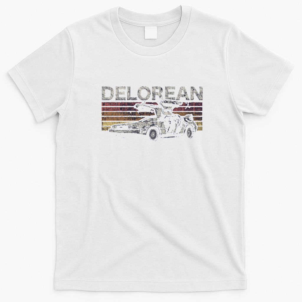 DeLorean Punk Rock Graphic T-Shirt - White