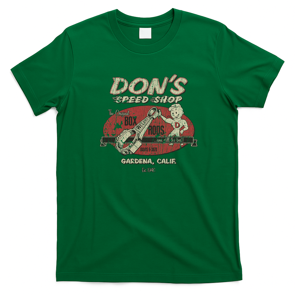 Don's Speed Shop Vintage T-Shirt - Irish Green