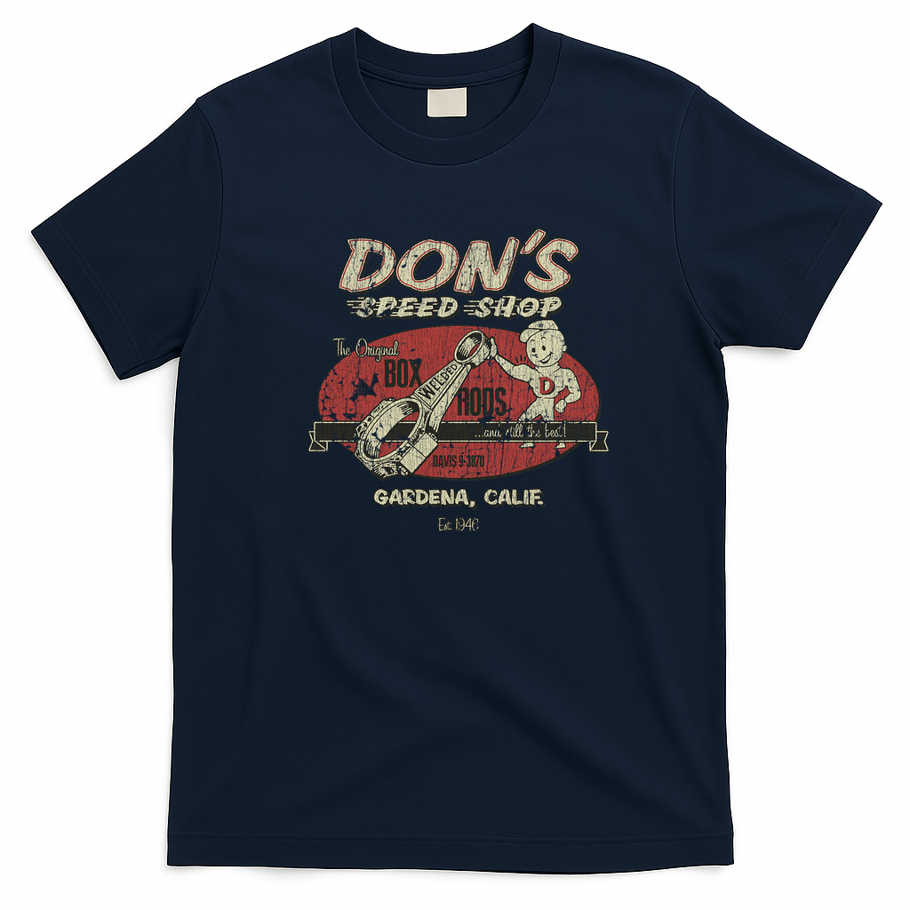 Don's Speed Shop Vintage T-Shirt - Navy Blue