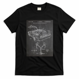 DeLorean Time Machine Car T-Shirt - Black
