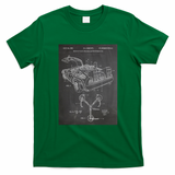 DeLorean Time Machine Car T-Shirt - Irish Green