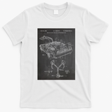 DeLorean Time Machine Car T-Shirt - White