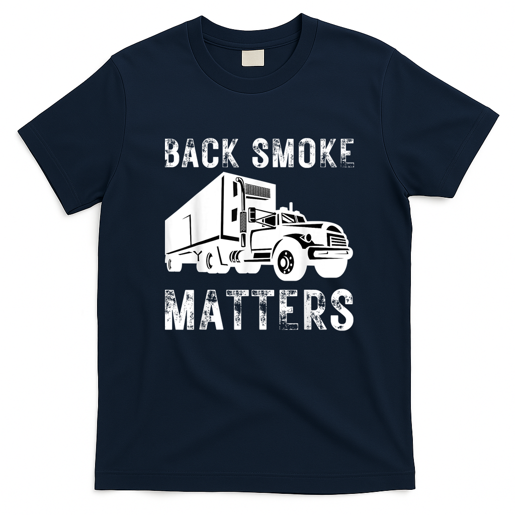 Black Diesel Smoke Matters T-Shirt - Navy Blue