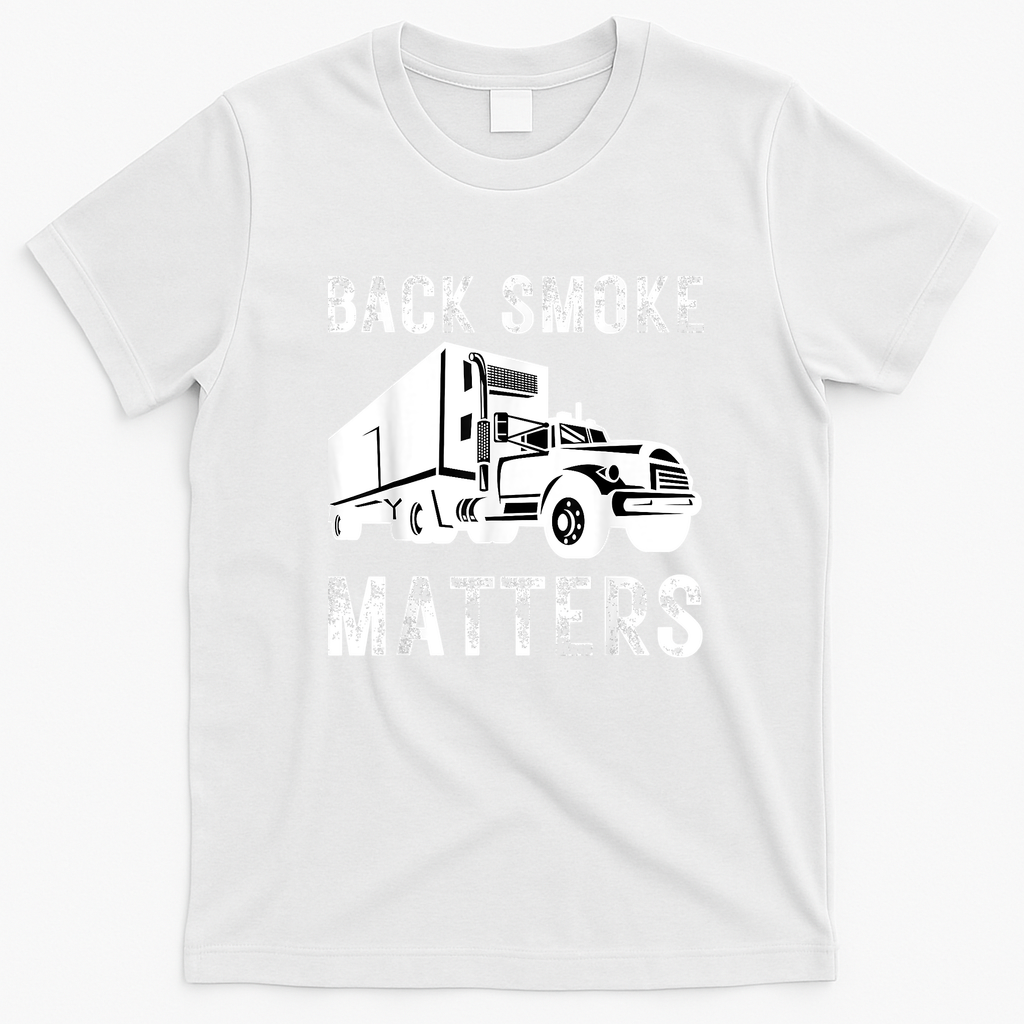 Black Diesel Smoke Matters T-Shirt - White