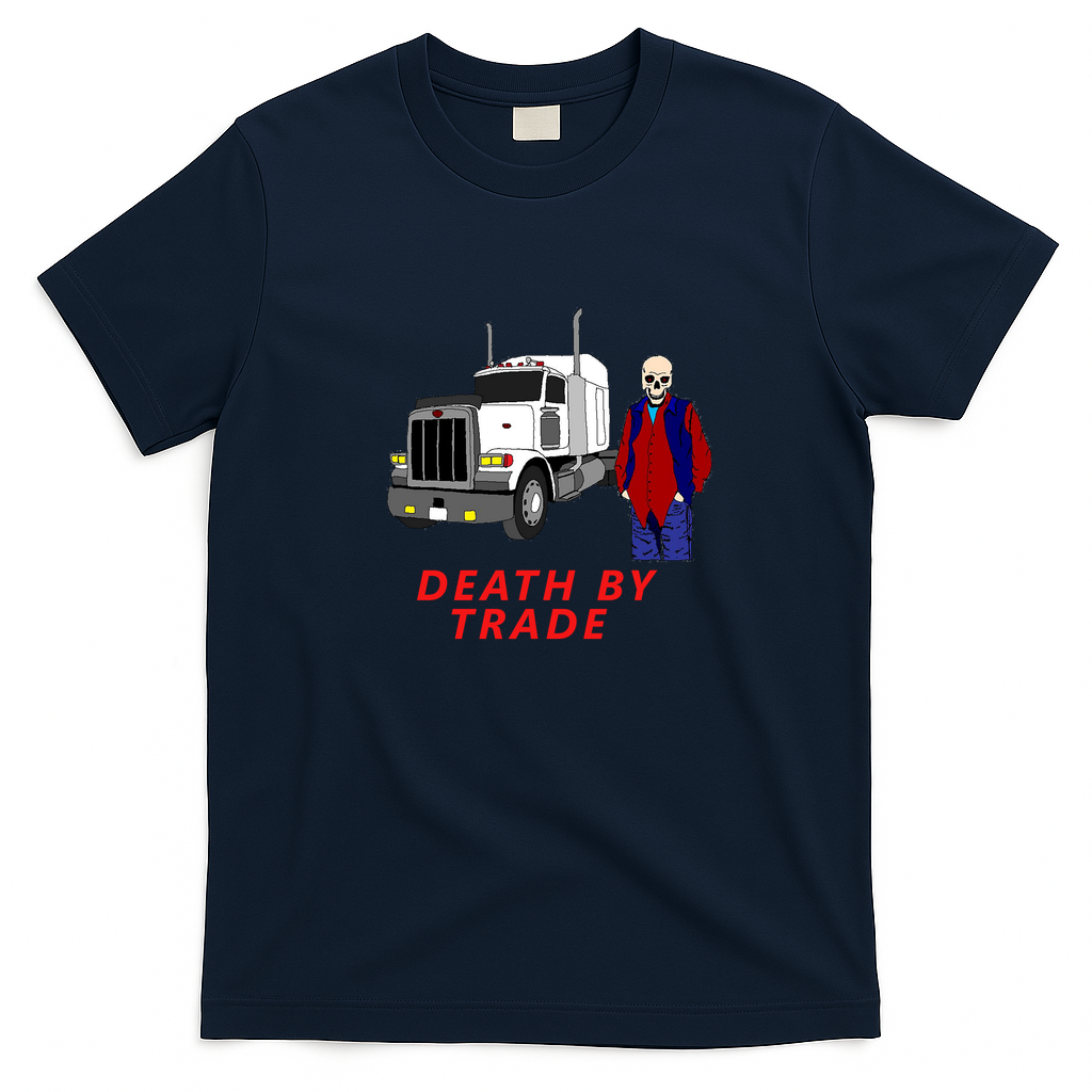Death by Trade Truck Driver Tee - Navy Blue