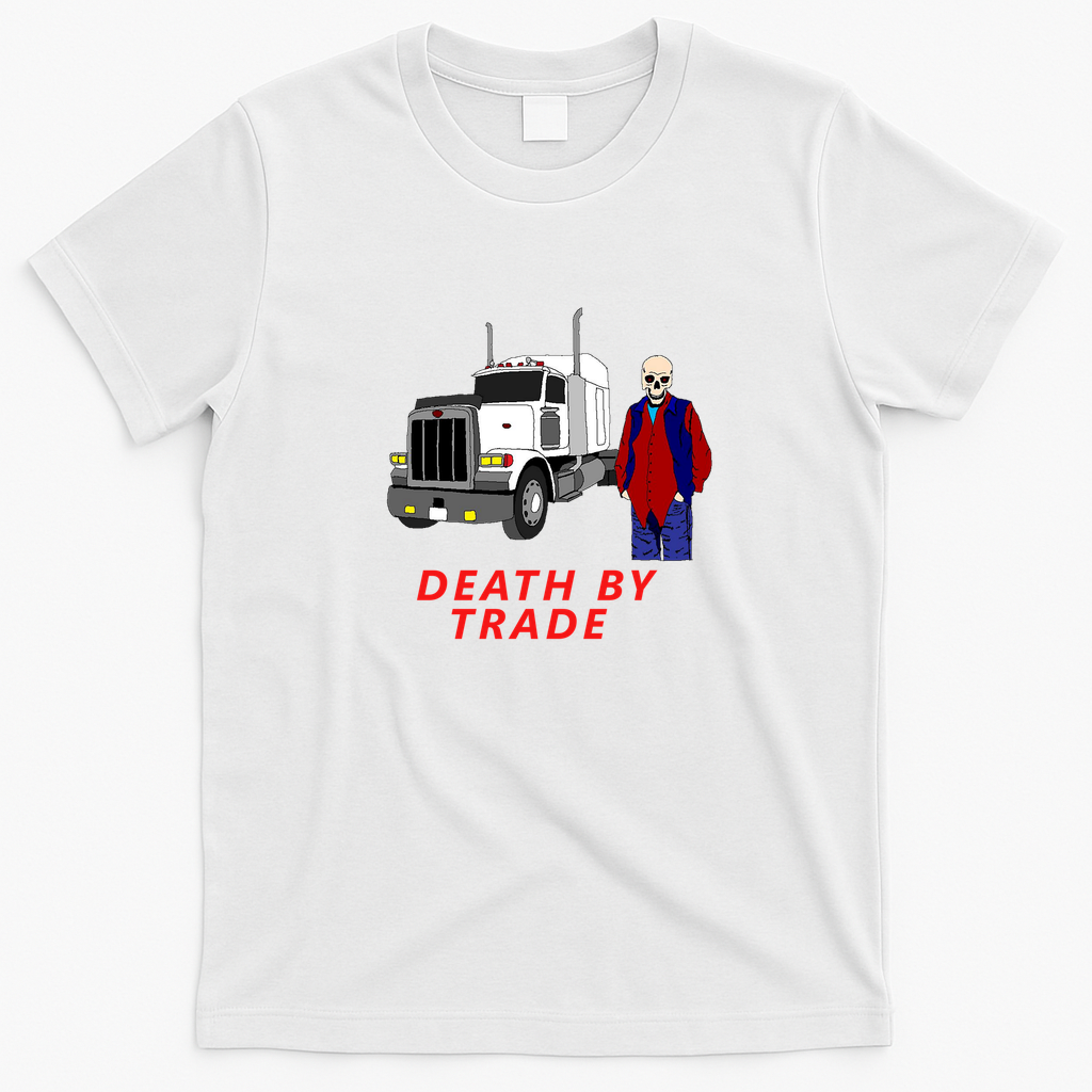 Death by Trade Truck Driver Tee - White