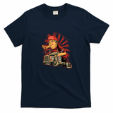Donald Truck Retro Graphic Tee - Navy Blue