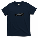 DeLorean DMC-12 Bold Graphic Tee - Navy Blue