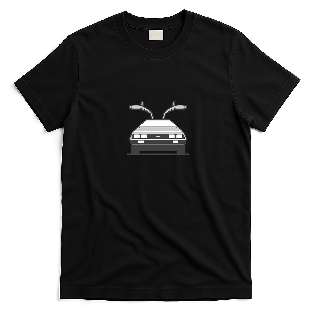 DeLorean No. 4 Graphic T-Shirt - Black