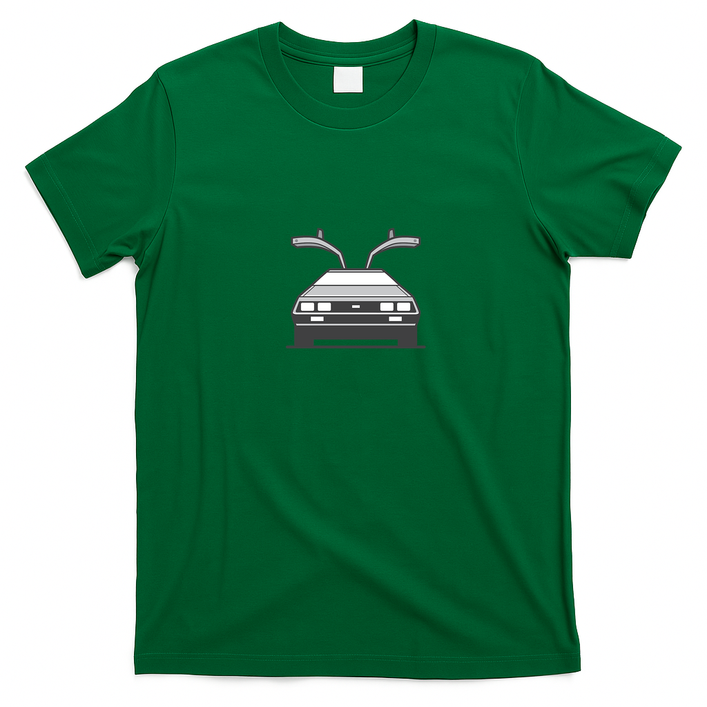 DeLorean No. 4 Graphic T-Shirt - Irish Green