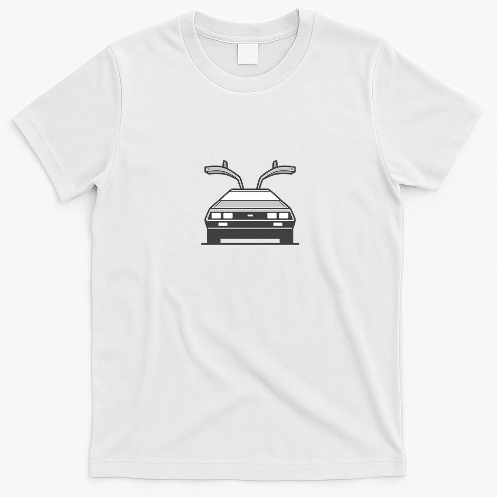 DeLorean No. 4 Graphic T-Shirt - White