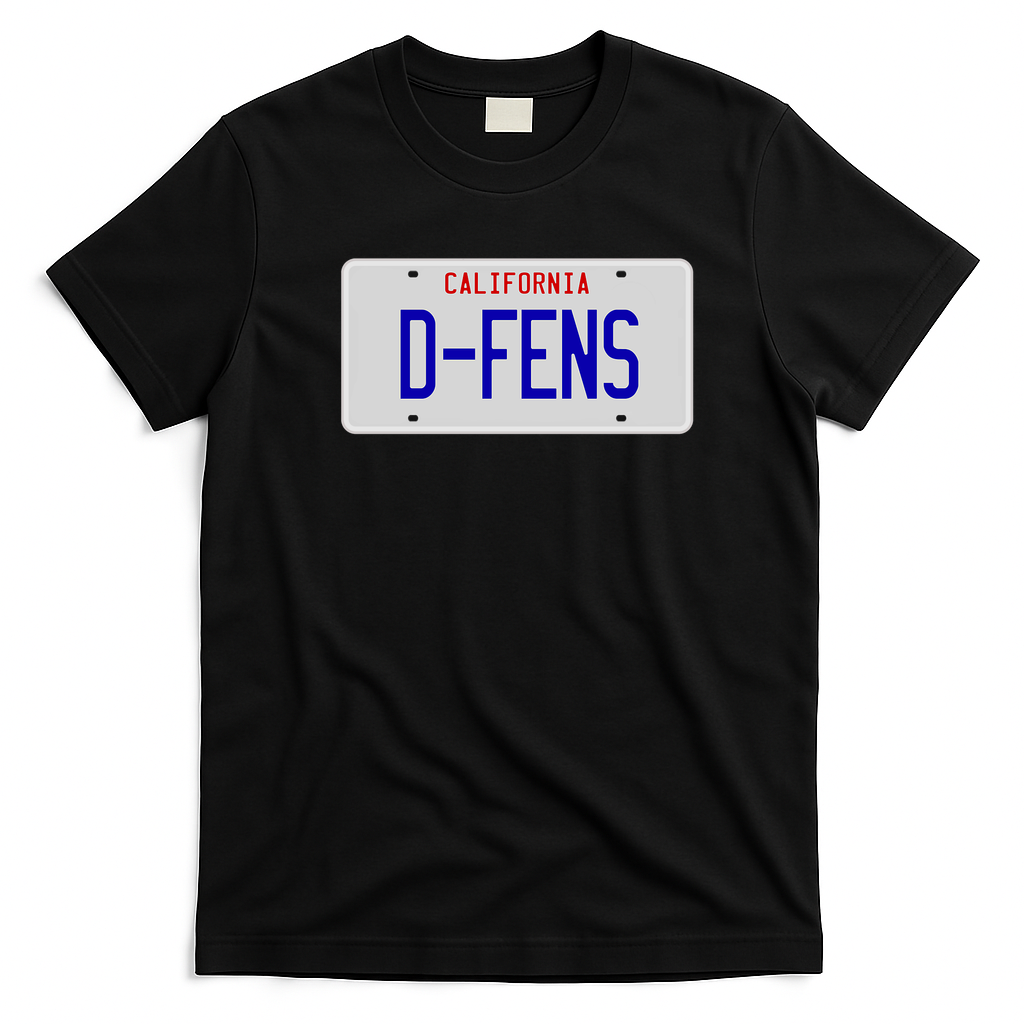 D-Fens Retro Graphic Tee - Black