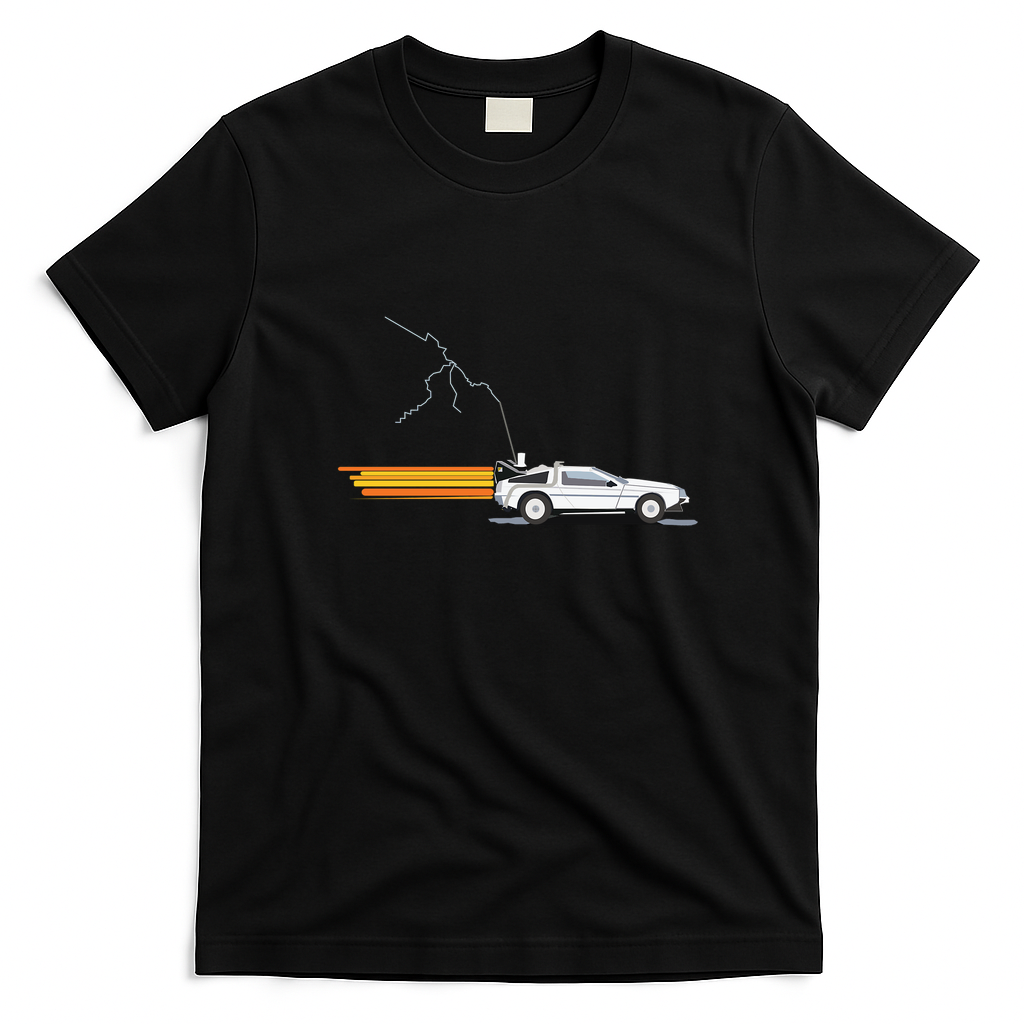 DeLorean DMC-12 Heritage T-Shirt - Black