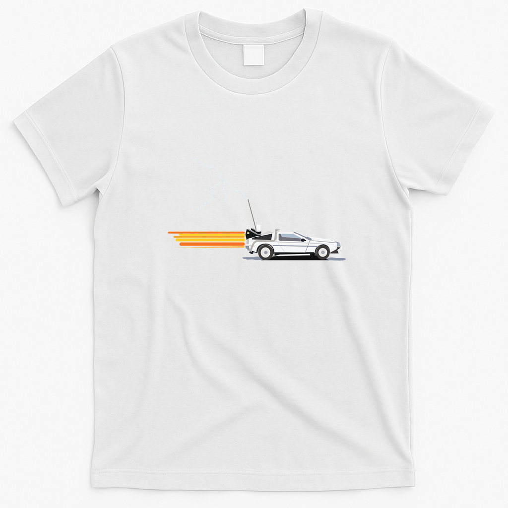 DeLorean DMC-12 Heritage T-Shirt - White