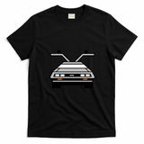 DeLorean DMC-12 Retro T-Shirt - Black