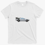 DeLorean DMC-12 Distressed Graphic Tee - White