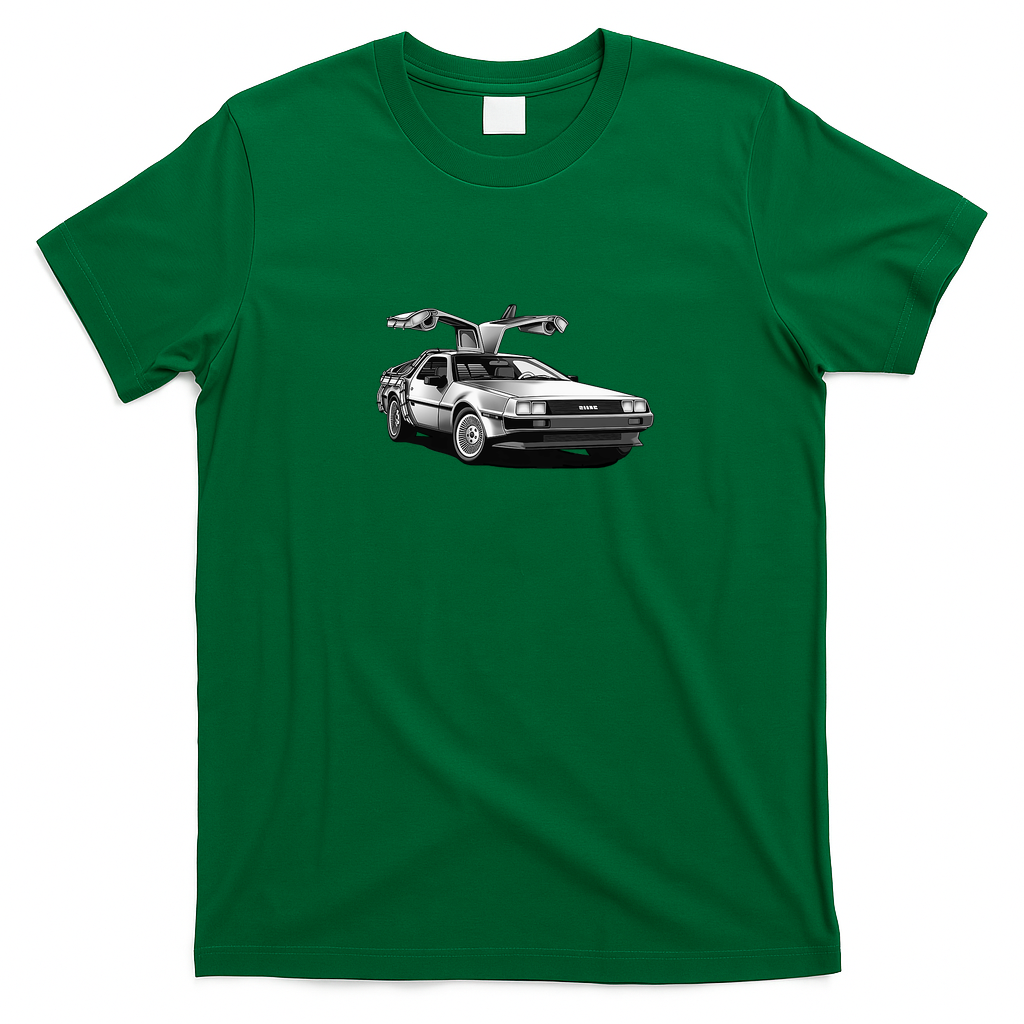 DeLorean DMC-12 Classic Logo T-Shirt – Edition 15 - Irish Green