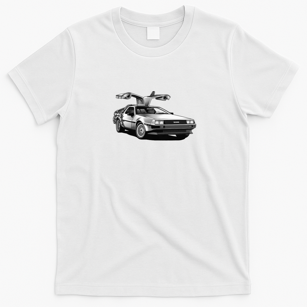 DeLorean DMC-12 Classic Logo T-Shirt – Edition 15 - White