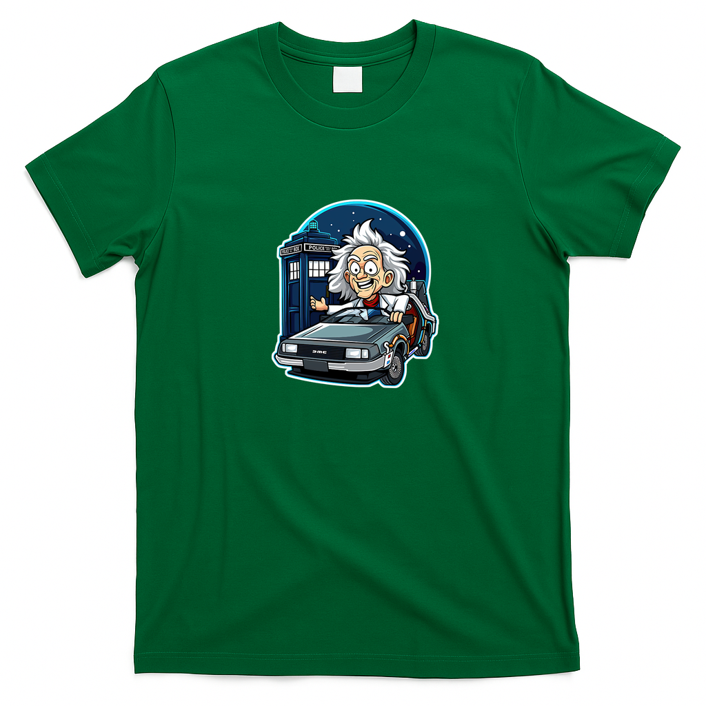 Doc Who Retro Graphic Tee - Irish Green