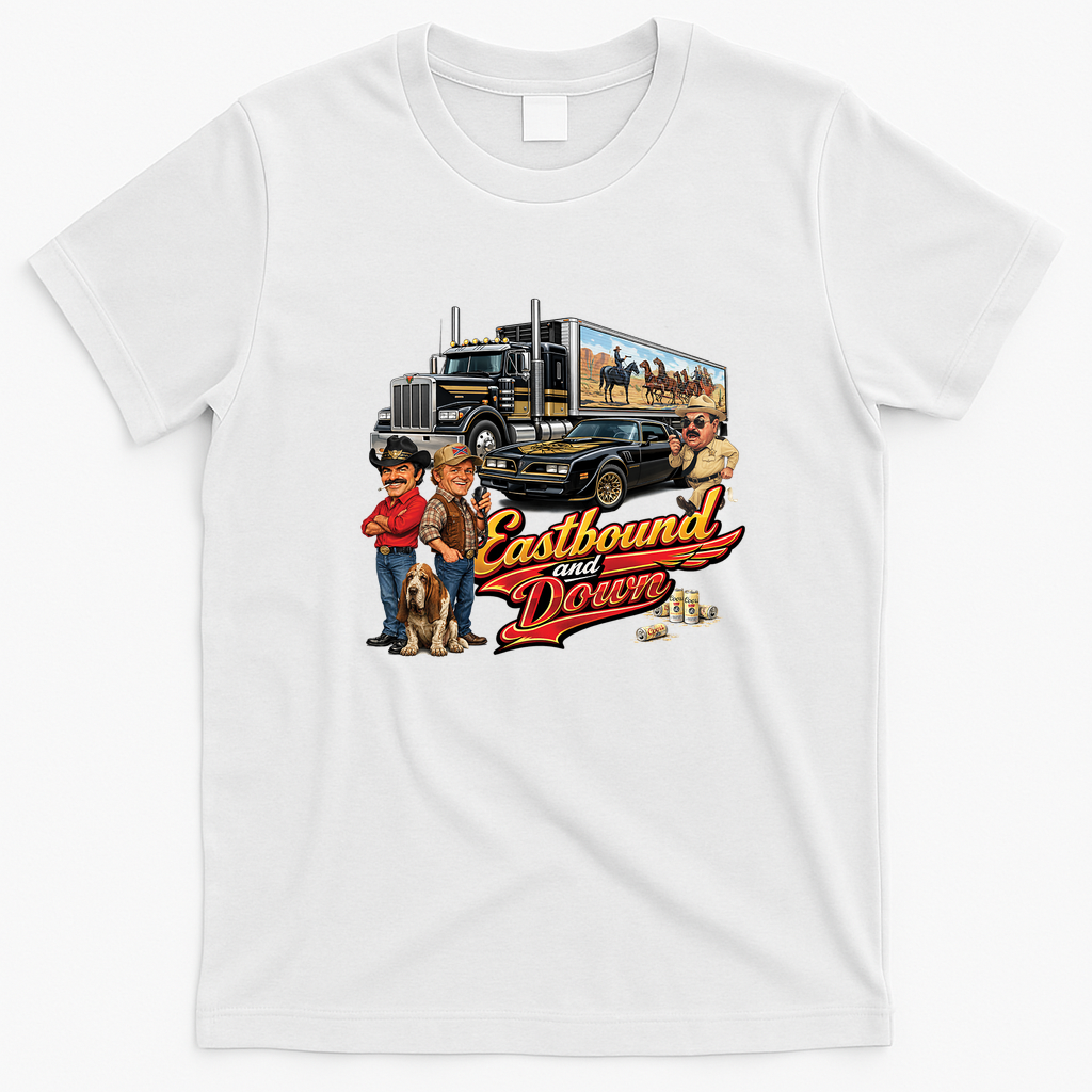 East Bound and Down Trucker T-Shirt - White