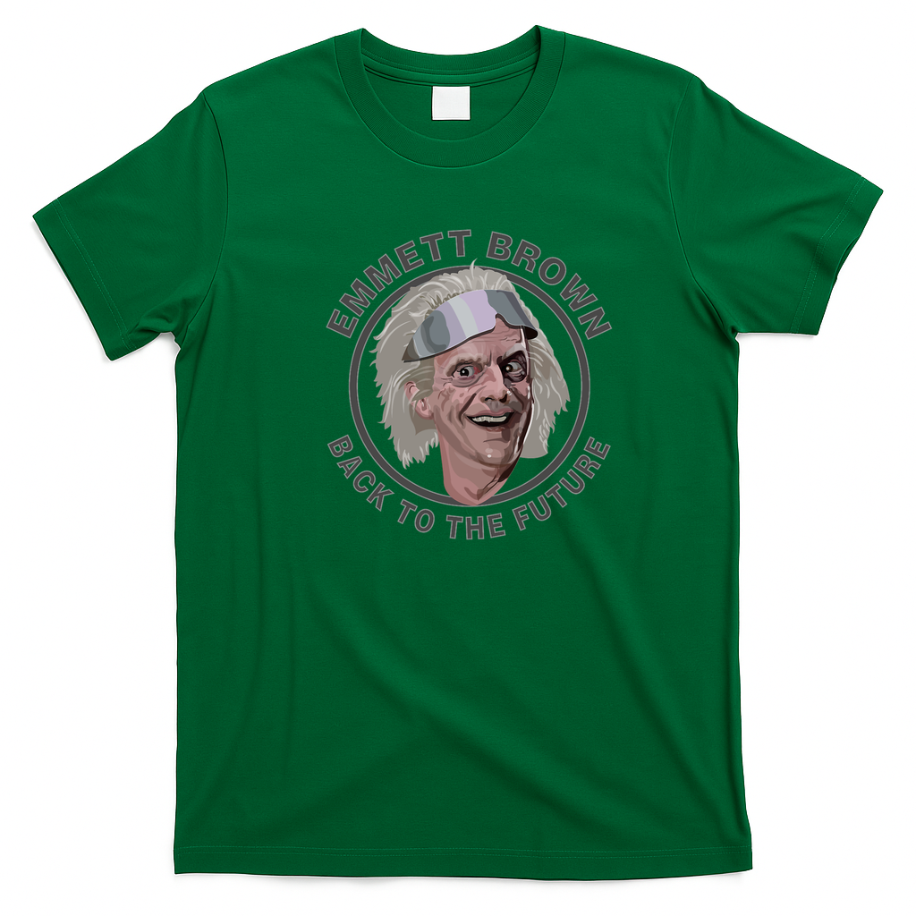 Emmett Brown Retro Graphic Tee - Irish Green