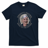 Emmett Brown Retro Graphic Tee - Navy Blue