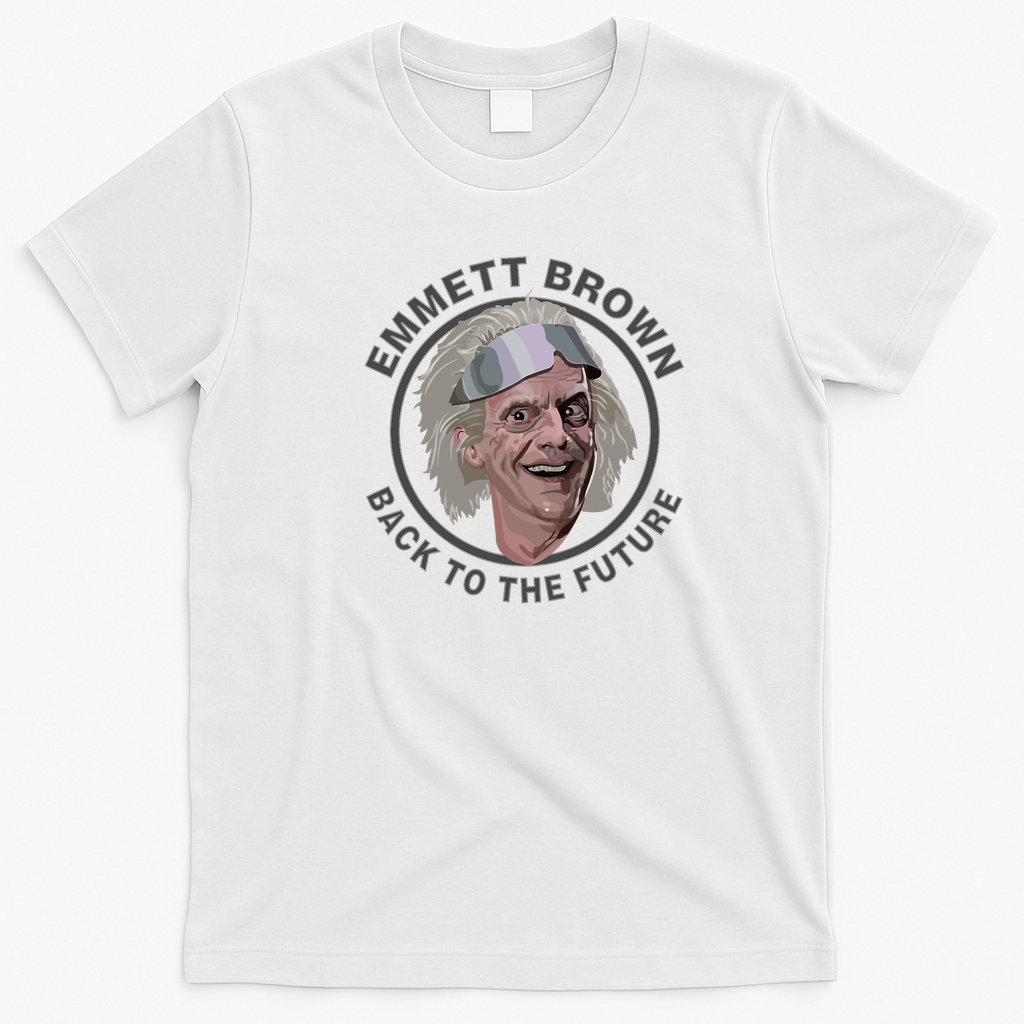 Emmett Brown Retro Graphic Tee - White