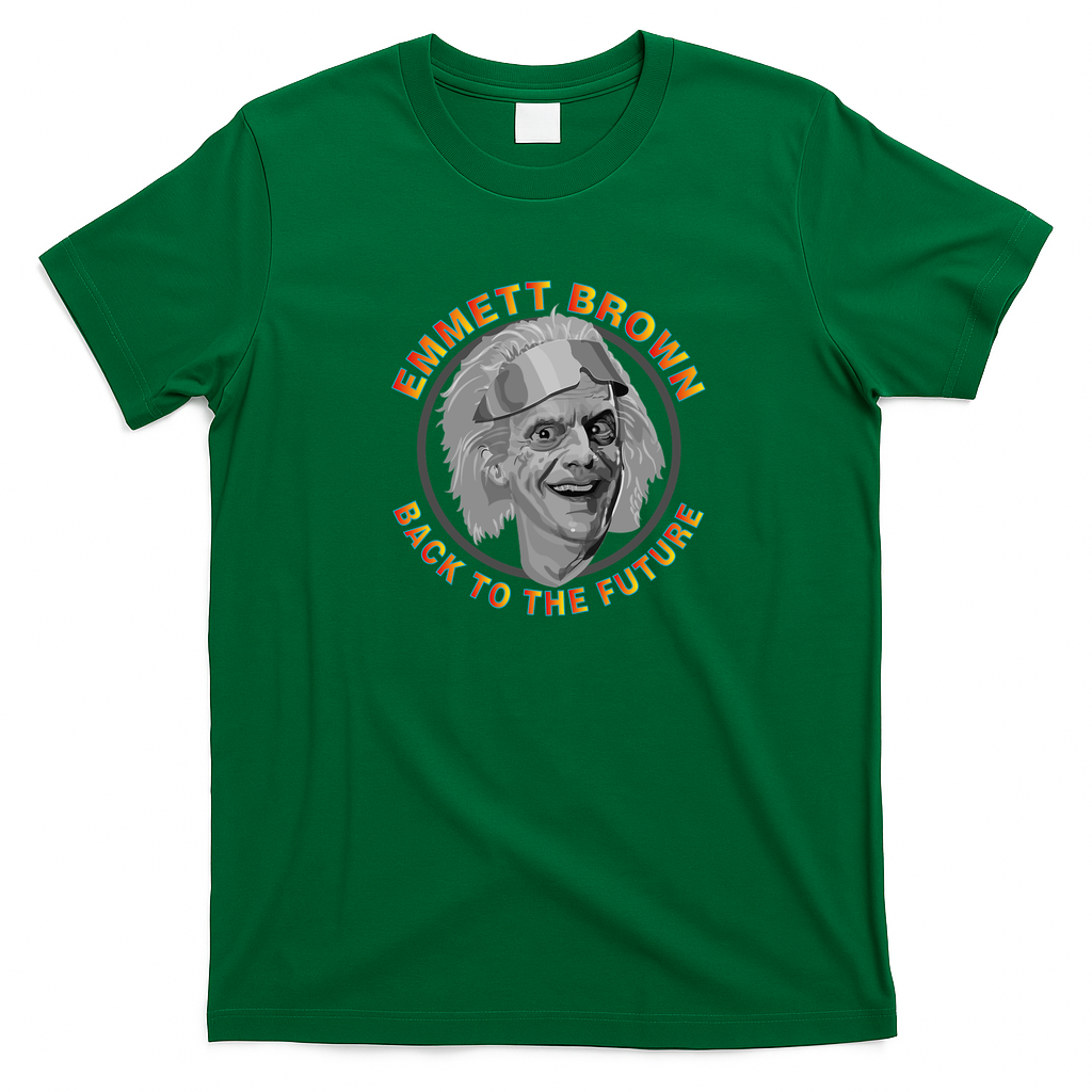Emmett Brown Retro Graphic Tee – Edition 2 - Irish Green