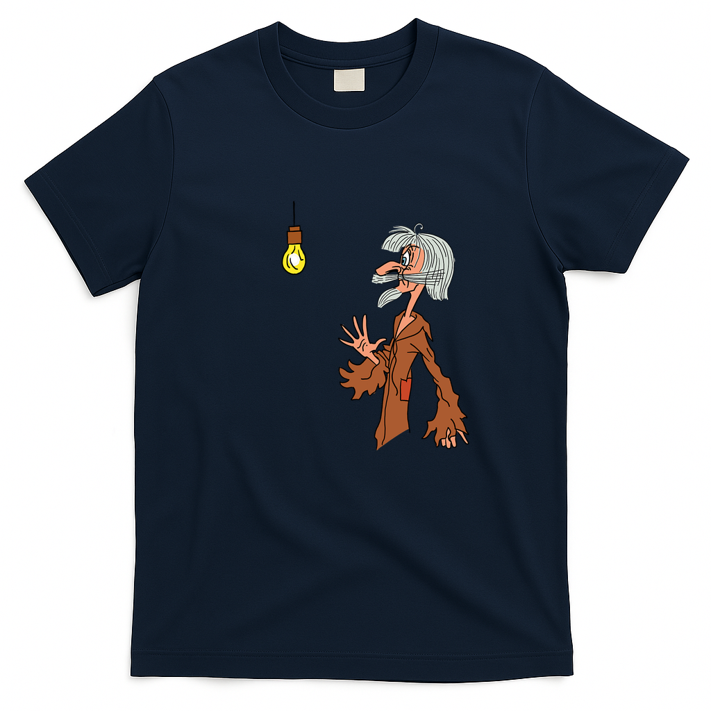 ElecTrickery Retro Graphic Tee - Navy Blue