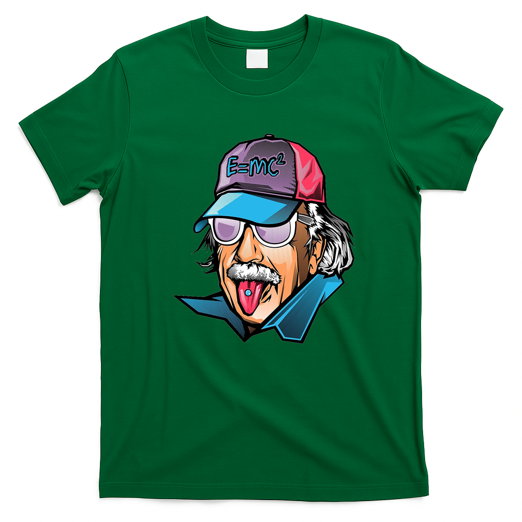 E=mc² Retro Graphic Tee - Irish Green