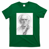 Film Character Pencil Sketch T-Shirt - Irish Green