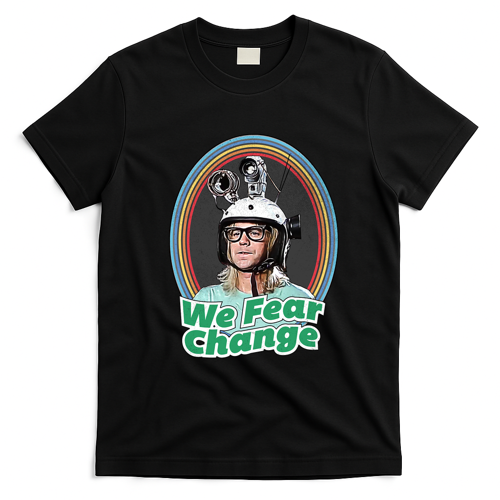 We Fear Change Retro Graphic Tee - Black