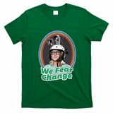 We Fear Change Retro Graphic Tee - Irish Green