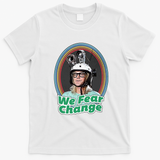 We Fear Change Retro Graphic Tee - White